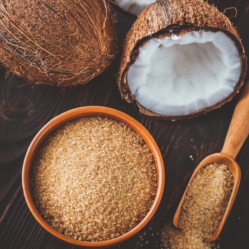 Kokosriekstu ziedu cukurs