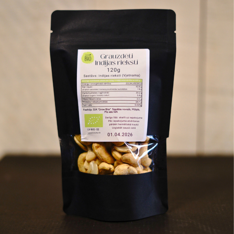 BIO grauzdēti Indijas rieksti