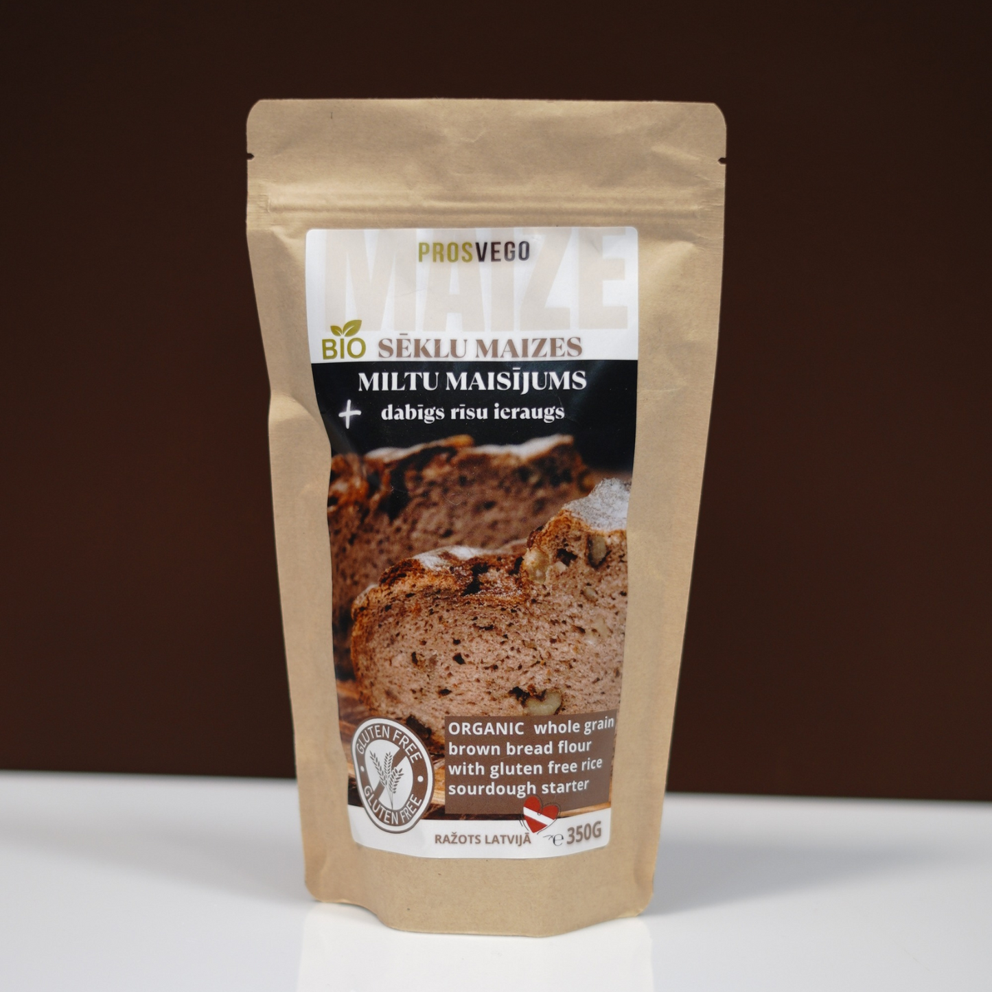 BIO Tumšās sēklu maizes miltu maisījums ar ieraugu