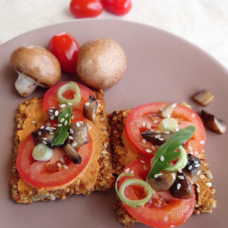 BIO Pikantie tomātu un sēklu krekeri