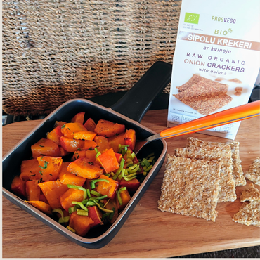 Bio Sīpolu krekeri ar kvinoju