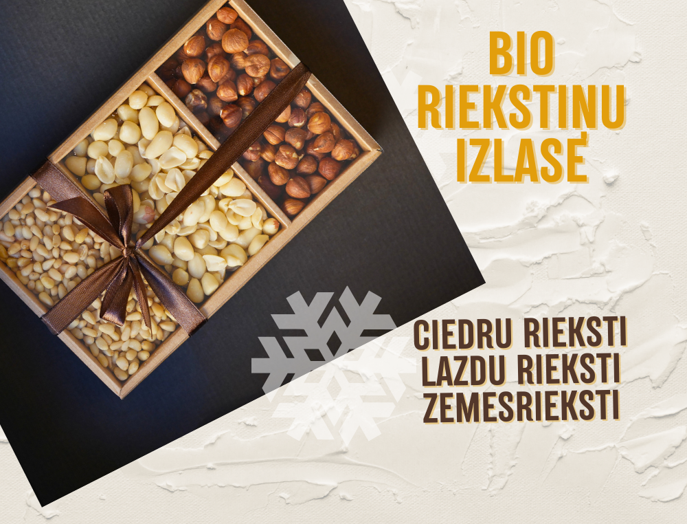 Bio riekstu izlase 380g