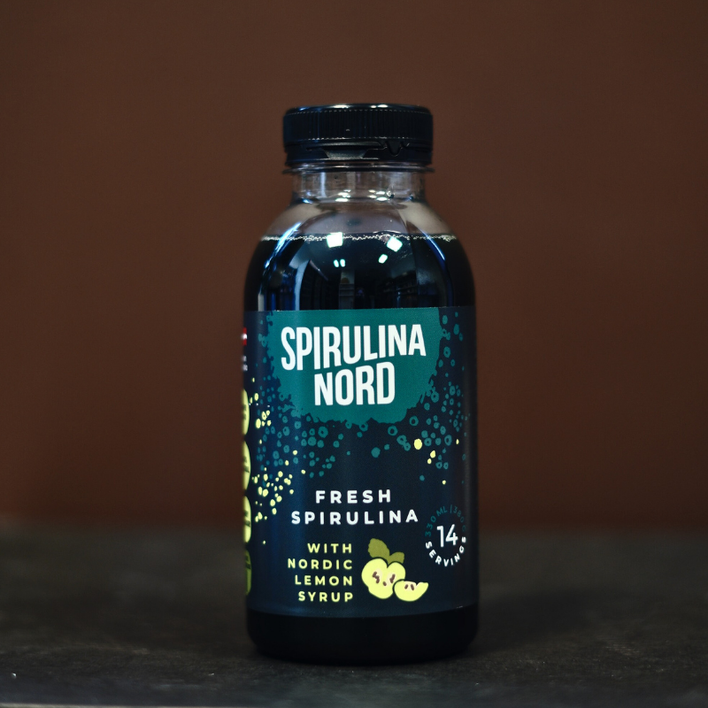 Spirulina ar cidoniju sīrupu